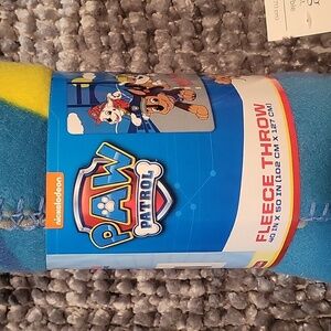 Paw Patrol fleece throw 40 in x 50 in